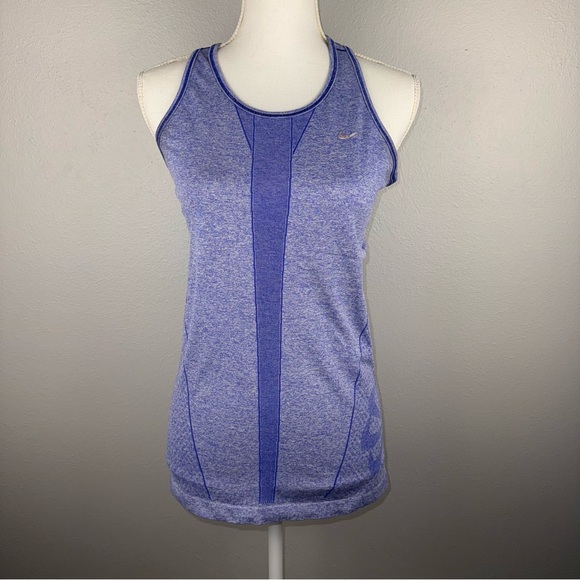 Nike Tops - Nike DRI-FIT Women’s M Running Tank Top Blue Reflective Details‎ Workout Gym